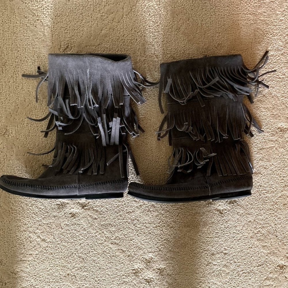 Minnetonka Fringe Booties